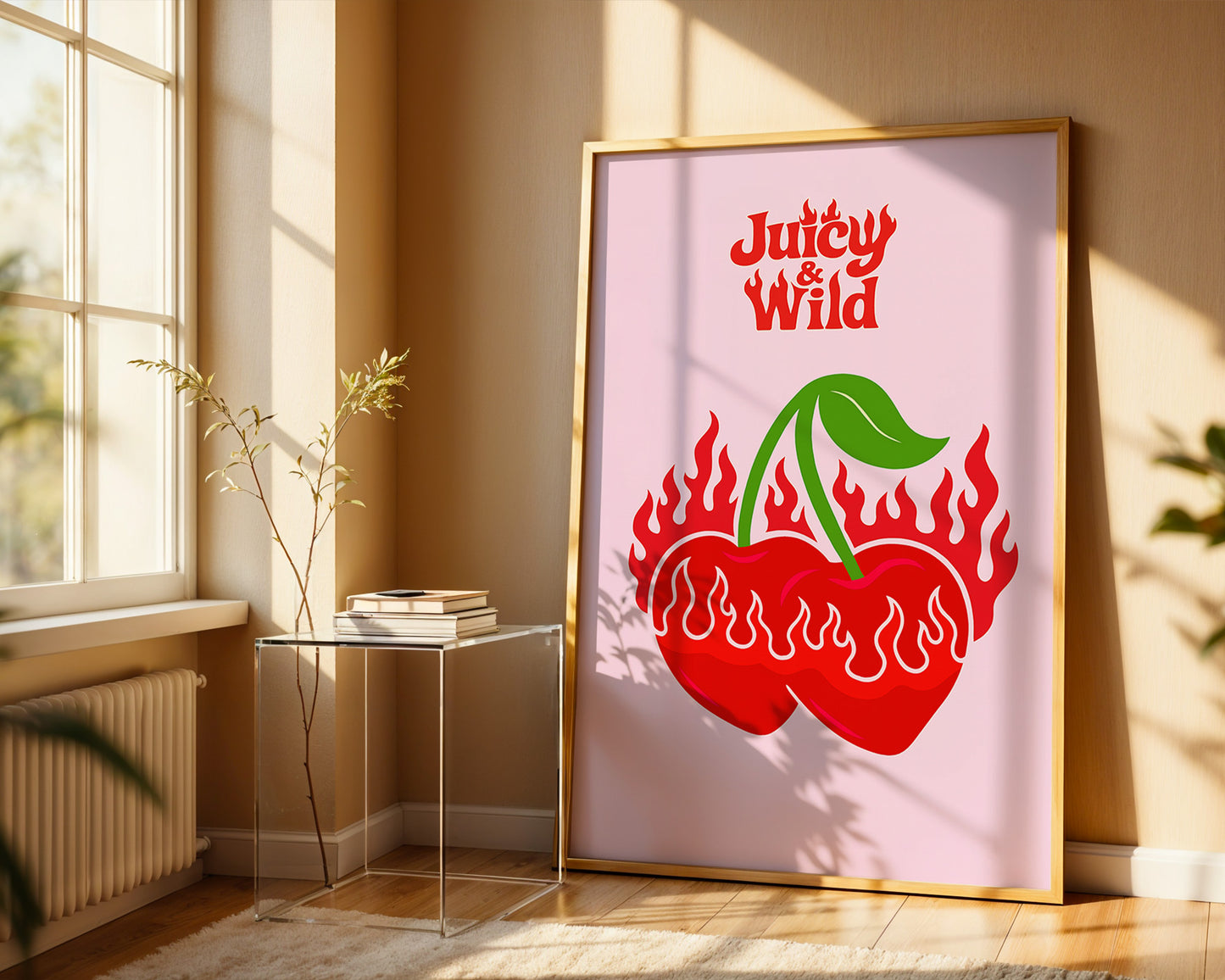 Estetik ''Juicy & Wild'' Posteri – Baskılı & Çerçeveli Duvar Dekoru