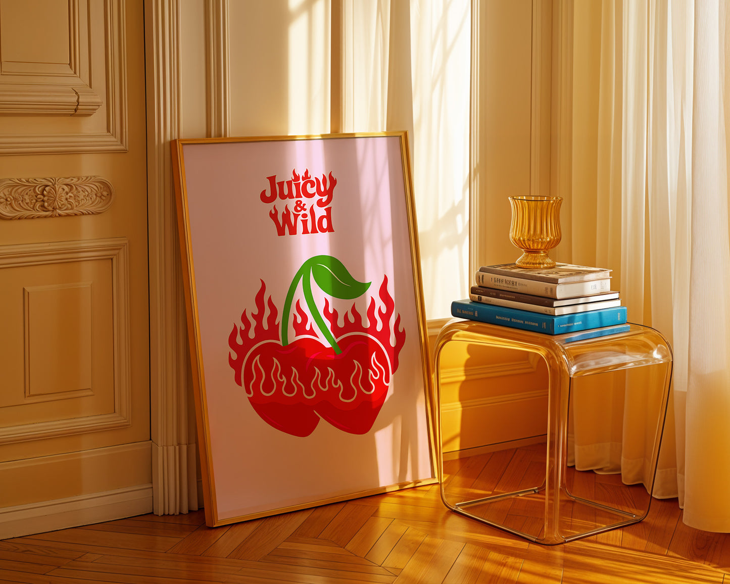 Estetik ''Juicy & Wild'' Posteri – Baskılı & Çerçeveli Duvar Dekoru