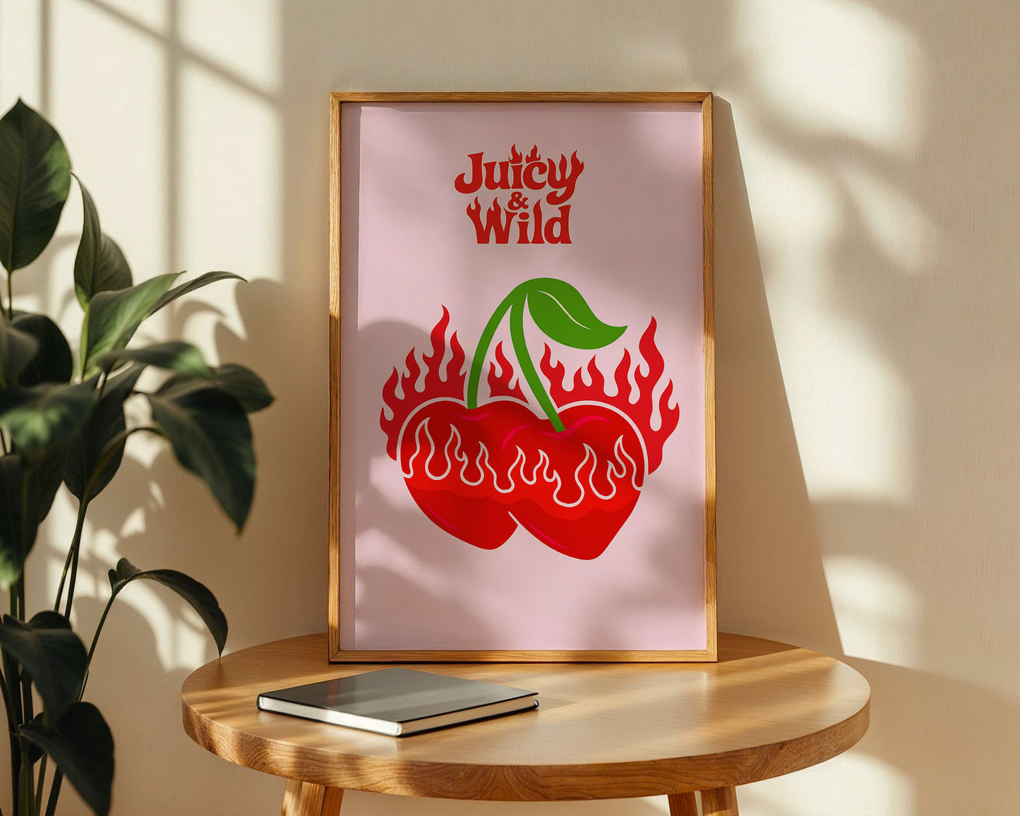 Estetik ''Juicy & Wild'' Posteri – Baskılı & Çerçeveli Duvar Dekoru
