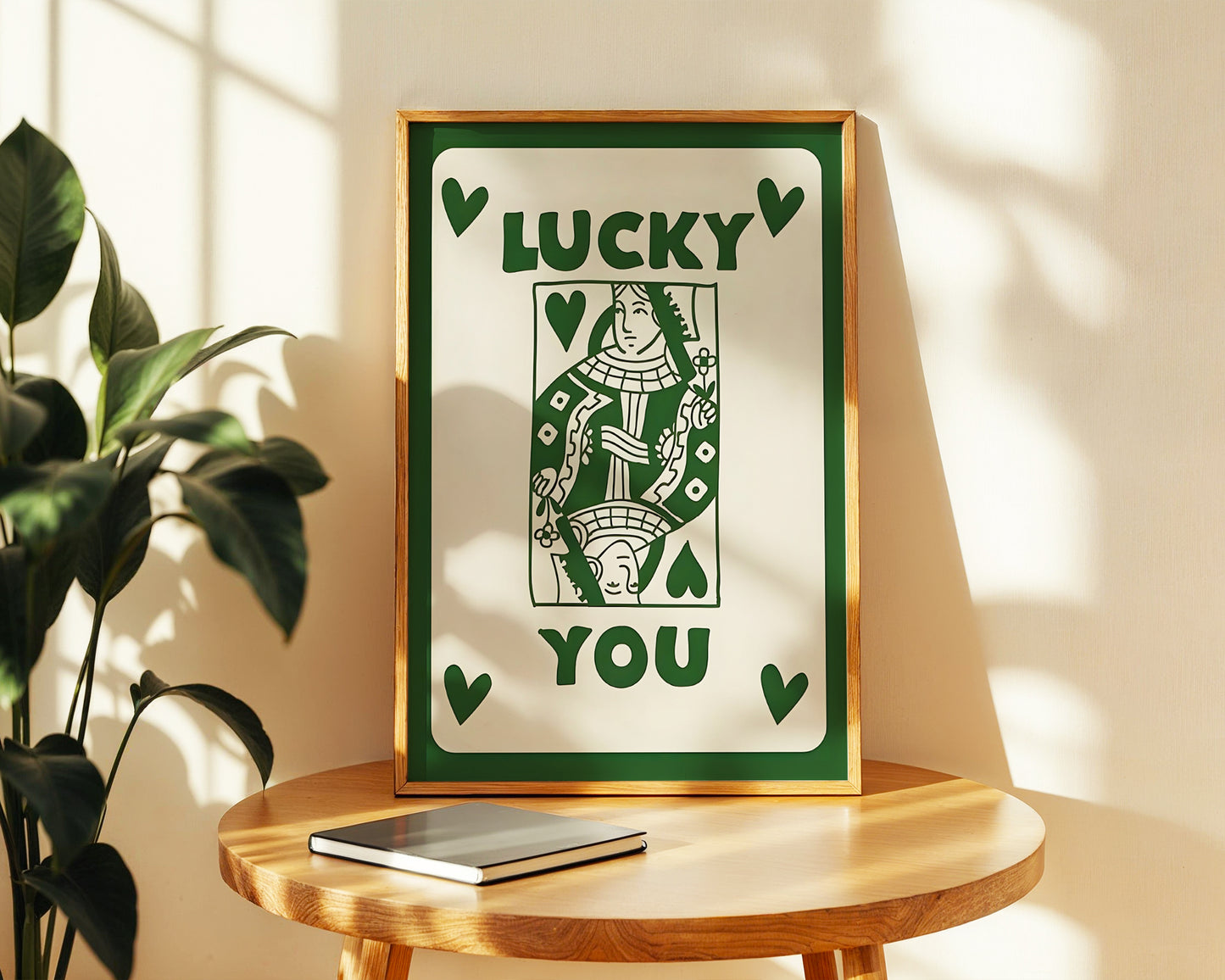 Estetik ''Lucky You Green'' Posteri – Baskılı & Çerçeveli Duvar Dekoru