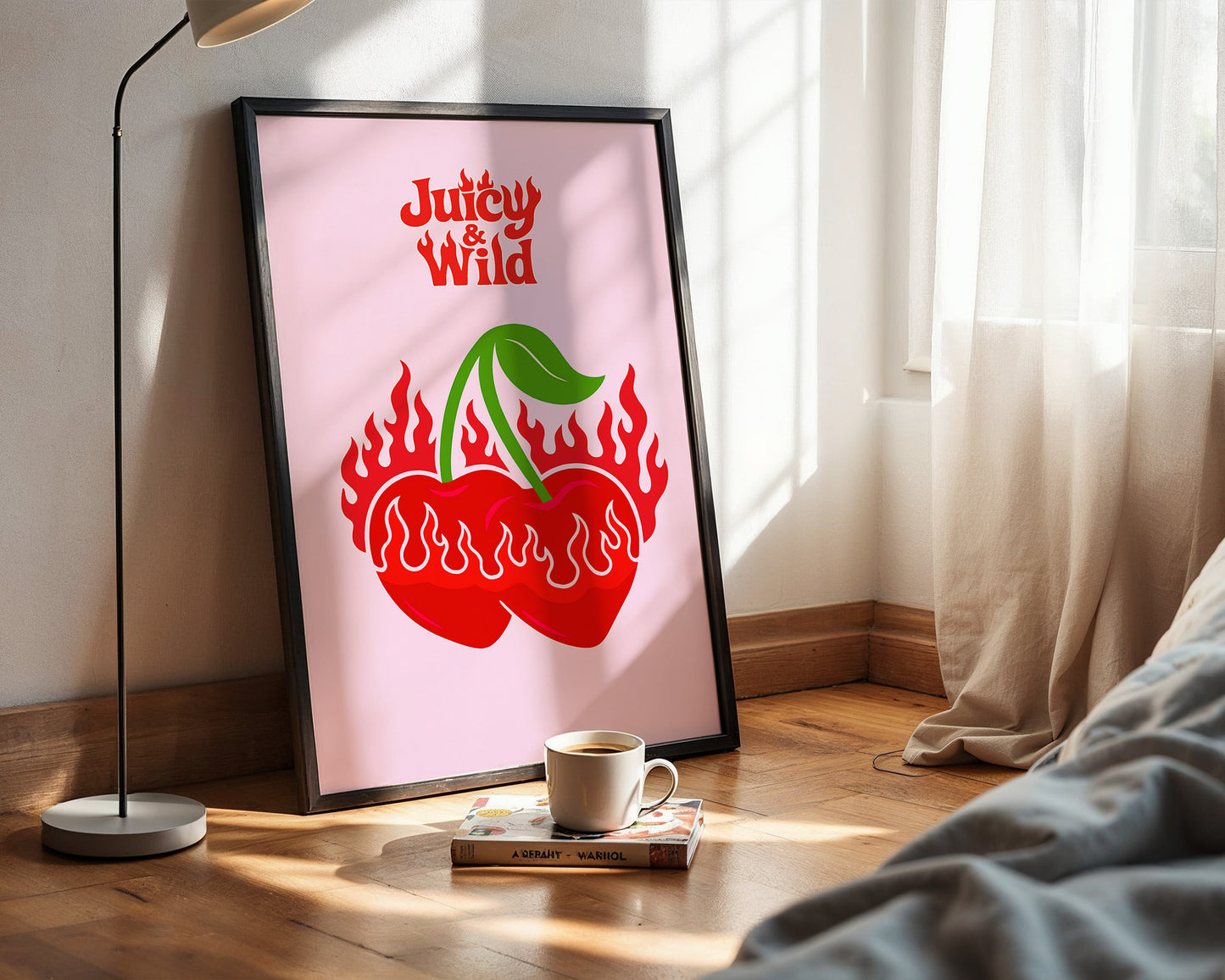 Estetik ''Juicy & Wild'' Posteri – Baskılı & Çerçeveli Duvar Dekoru