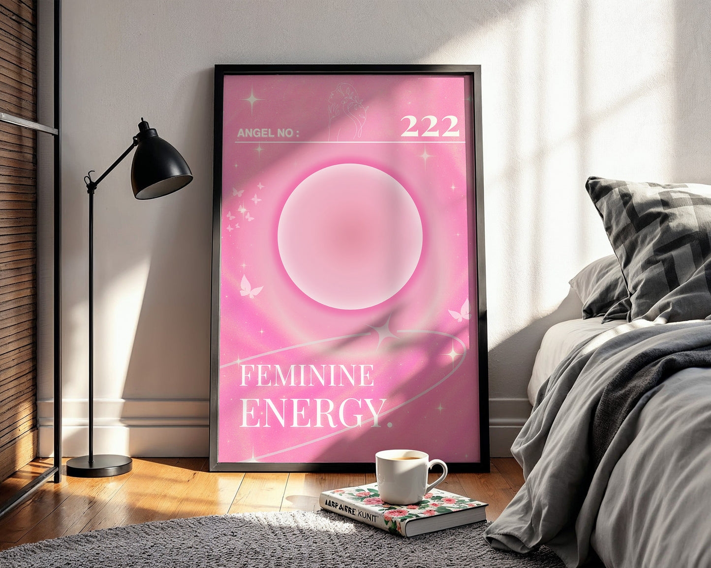 222 Dişil Enerji Poster – Feminine Energy Baskılı & Çerçeveli Duvar Dekoru