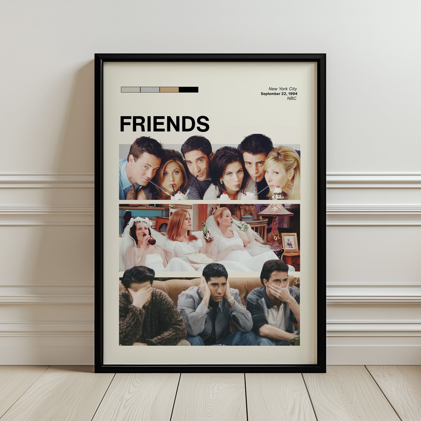''Friends'' Posteri – Sinema/Dizi Temalı Baskılı & Çerçeveli Duvar Dekoru