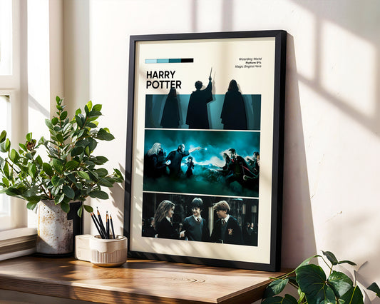 ''Harry Potter'' Posteri – Sinema/Dizi Temalı Baskılı & Çerçeveli Duvar Dekoru