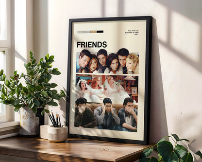 ''Friends'' Posteri – Sinema/Dizi Temalı Baskılı & Çerçeveli Duvar Dekoru