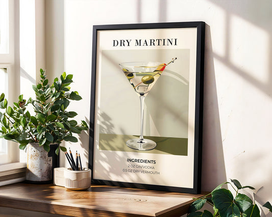 ''Martini'' Posteri  – Baskılı & Çerçeveli Tasarım