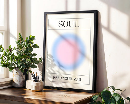 ''Soul (Ruh) '' Aura Poster – Baskılı & Çerçeveli Duvar Dekoru