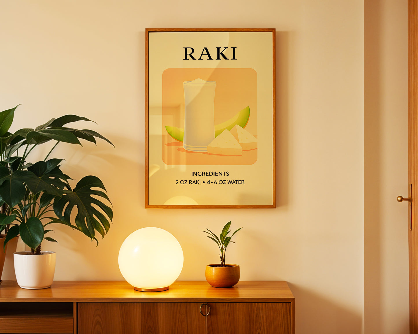 ''Rakı'' Posteri - Baskılı & Çerçeveli Tasarım