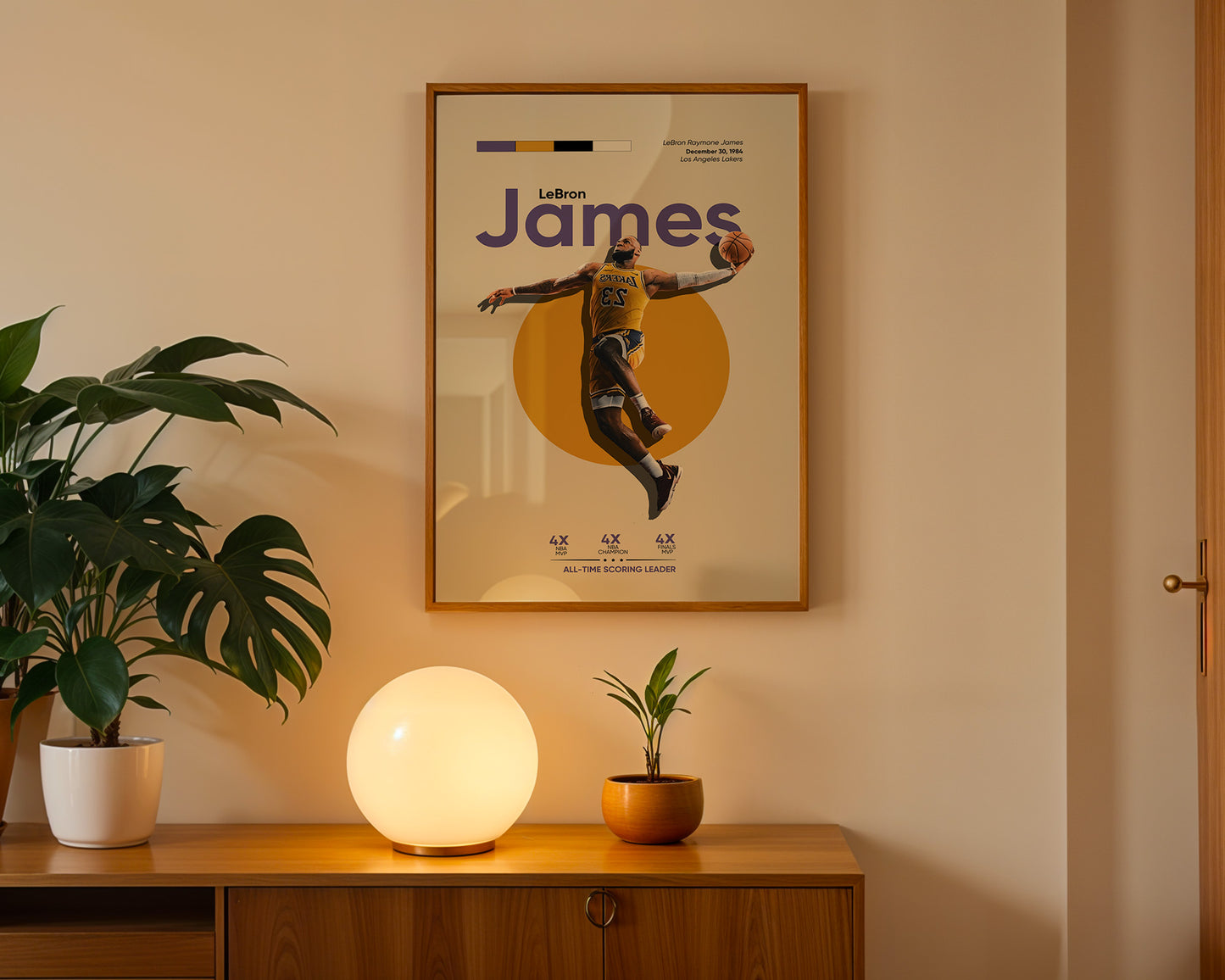 ''LeBron James'' Poster Tasarımı – Baskılı & Çerçeveli Dekor