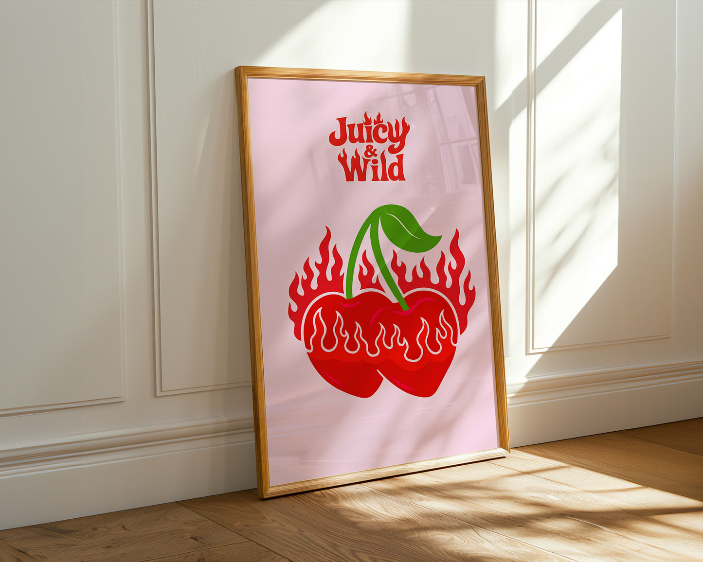 Estetik ''Juicy & Wild'' Posteri – Baskılı & Çerçeveli Duvar Dekoru