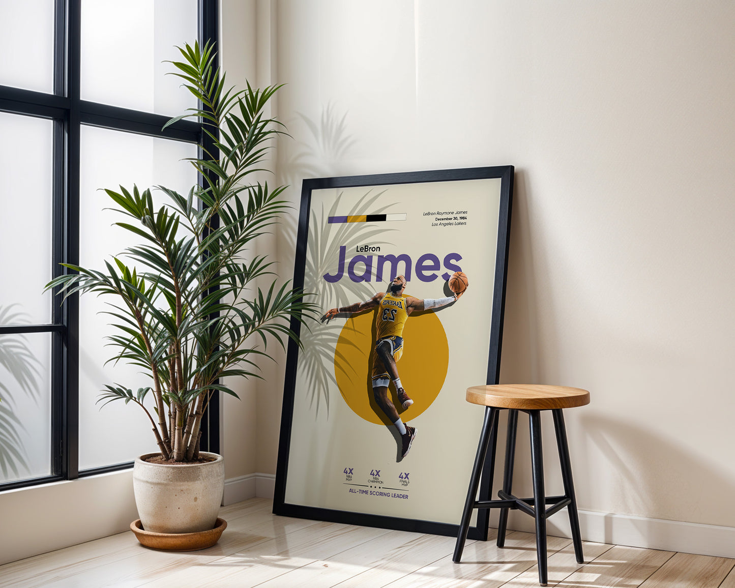 ''LeBron James'' Poster Tasarımı – Baskılı & Çerçeveli Dekor