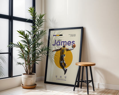 ''LeBron James'' Poster Tasarımı – Baskılı & Çerçeveli Dekor