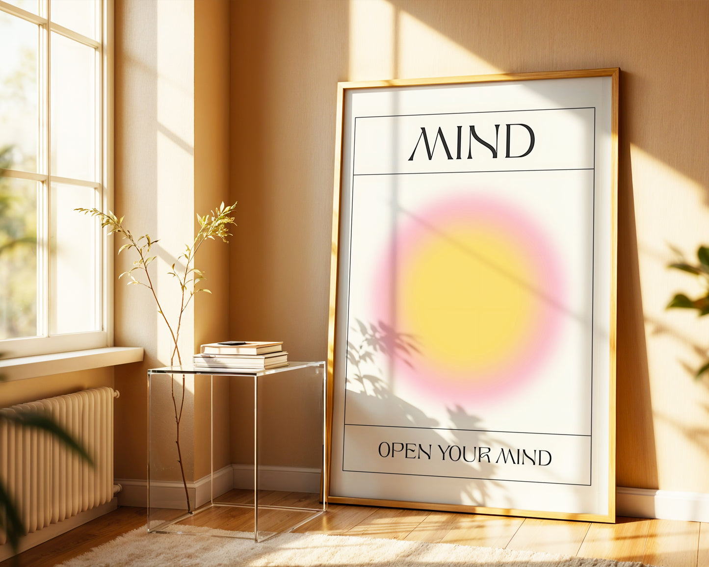 ''Mind (Zihin)'' Aura Poster – Baskılı & Çerçeveli Duvar Dekoru