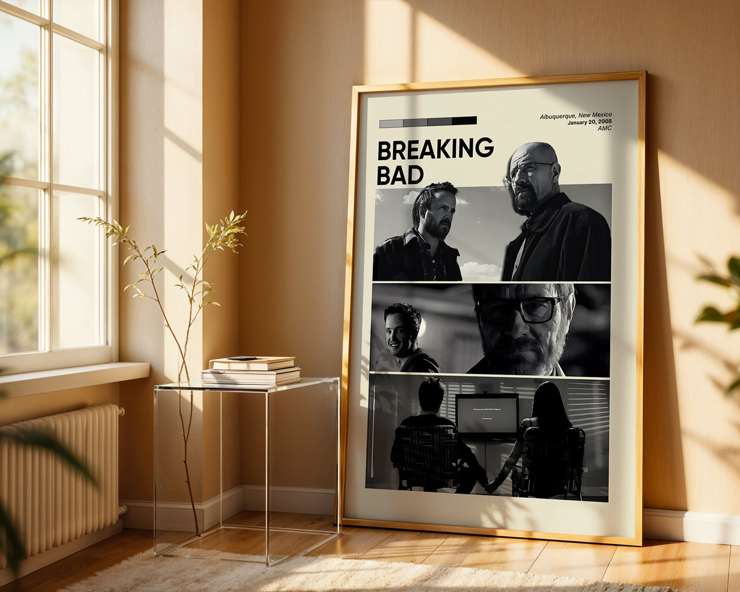 ''Breaking Bad'' Posteri – Sinema/Dizi Temalı Baskılı & Çerçeveli Duvar Dekoru