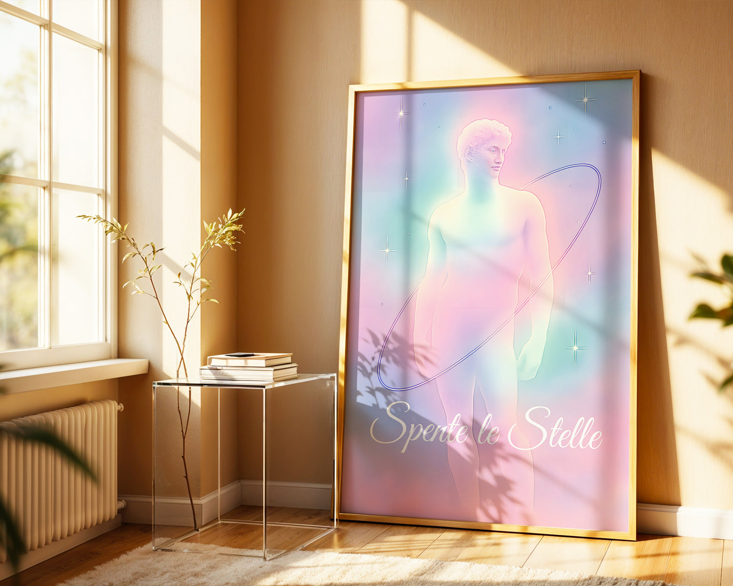 Spente le Stelle'''' Tasarımı – Aura Poster – Baskılı & Çerçeveli Duvar Dekoru