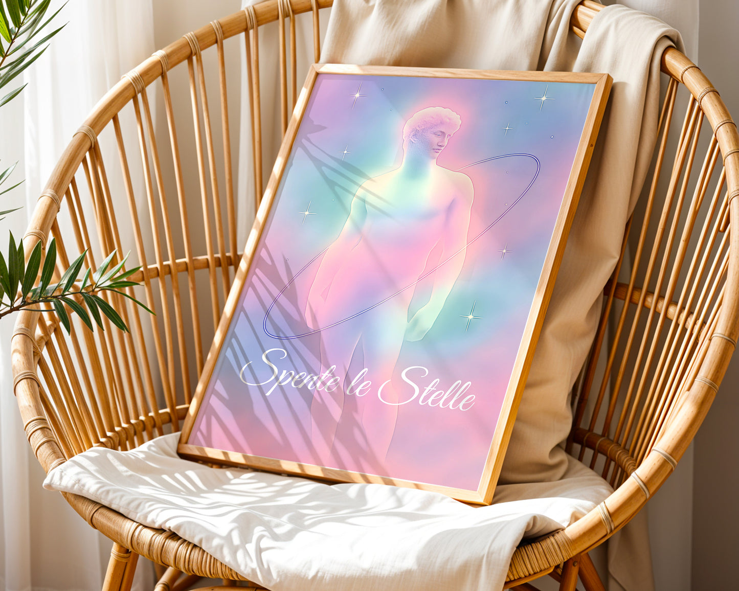 Spente le Stelle'''' Tasarımı – Aura Poster – Baskılı & Çerçeveli Duvar Dekoru