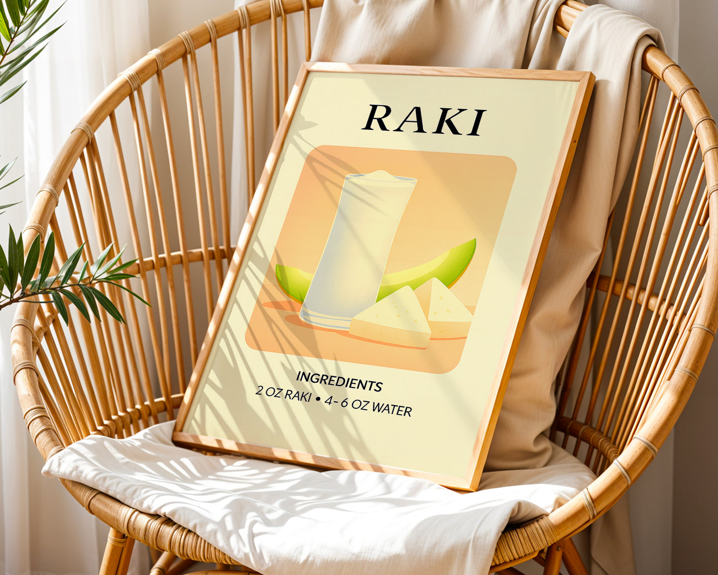 ''Rakı'' Posteri - Baskılı & Çerçeveli Tasarım