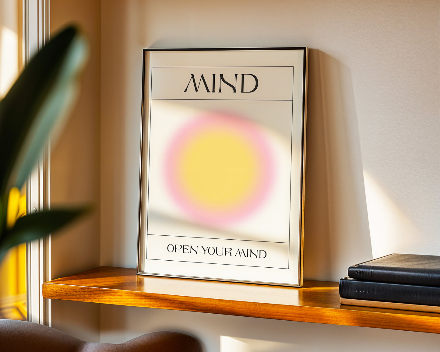 ''Mind (Zihin)'' Aura Poster – Baskılı & Çerçeveli Duvar Dekoru