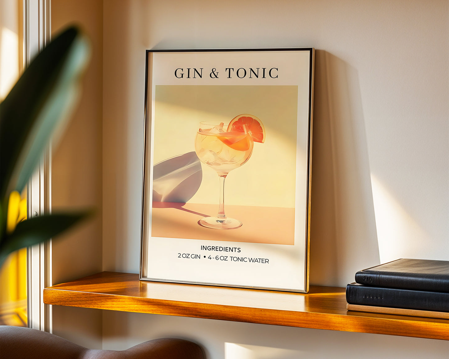''Gin & Tonic'' Posteri  – Baskılı & Çerçeveli Tasarım