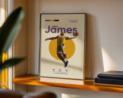 ''LeBron James'' Poster Tasarımı – Baskılı & Çerçeveli Dekor