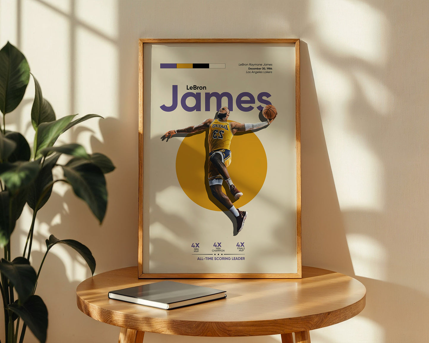 ''LeBron James'' Poster Tasarımı – Baskılı & Çerçeveli Dekor