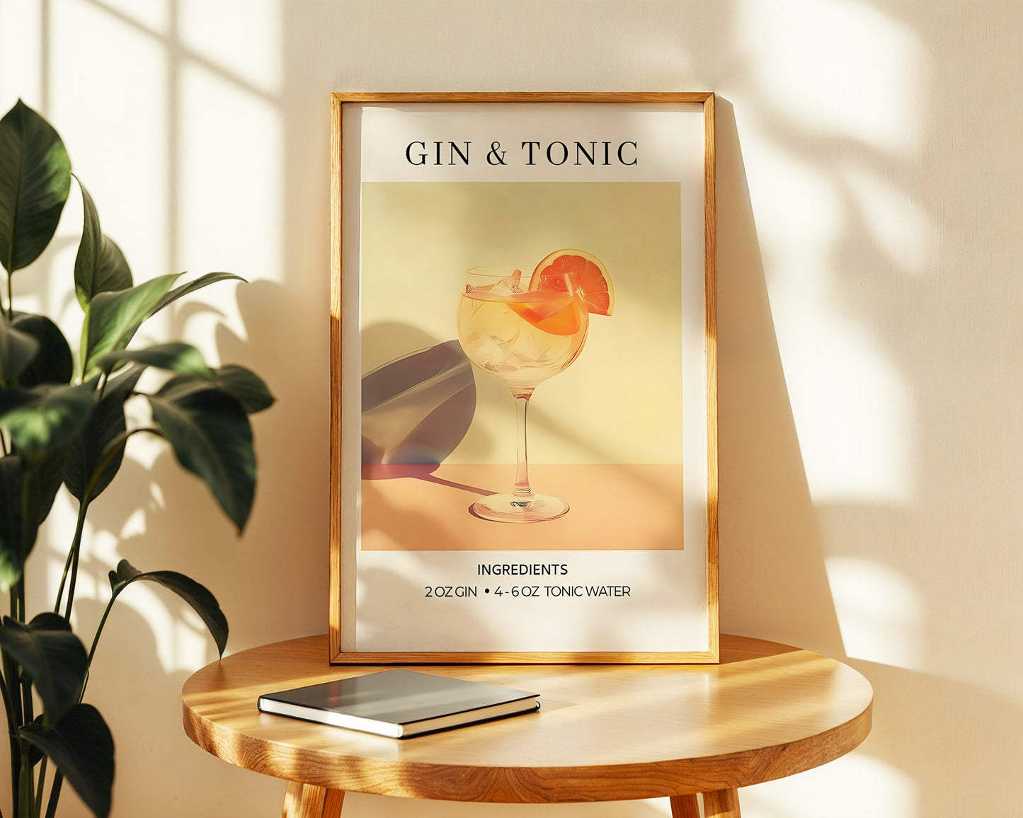 ''Gin & Tonic'' Posteri  – Baskılı & Çerçeveli Tasarım