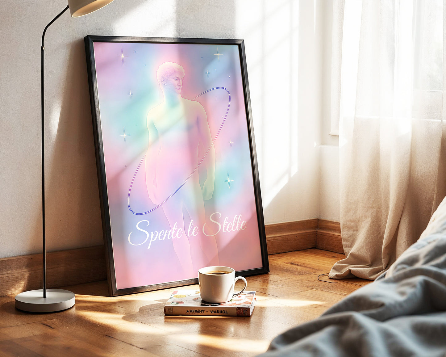 Spente le Stelle'''' Tasarımı – Aura Poster – Baskılı & Çerçeveli Duvar Dekoru