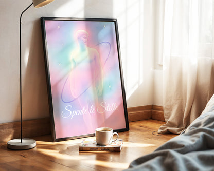 Spente le Stelle'''' Tasarımı – Aura Poster – Baskılı & Çerçeveli Duvar Dekoru