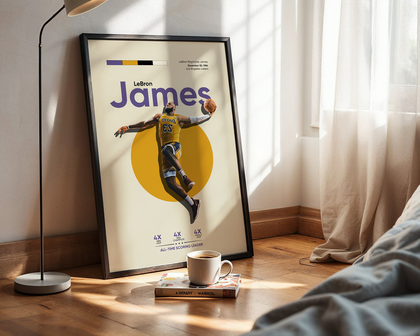 ''LeBron James'' Poster Tasarımı – Baskılı & Çerçeveli Dekor