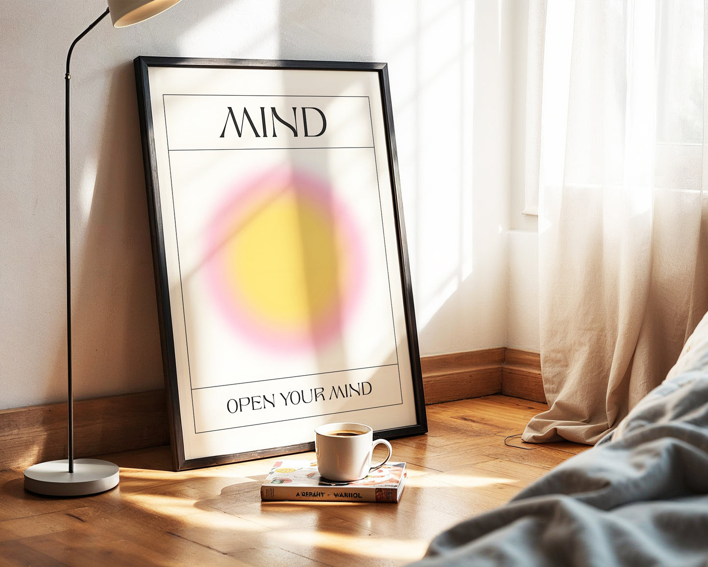''Mind (Zihin)'' Aura Poster – Baskılı & Çerçeveli Duvar Dekoru