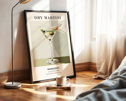''Martini'' Posteri  – Baskılı & Çerçeveli Tasarım