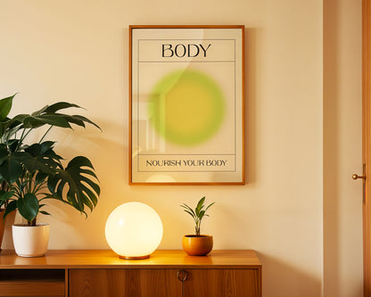 ''Body (Vücut) '' Aura Poster – Baskılı & Çerçeveli Duvar Dekoru