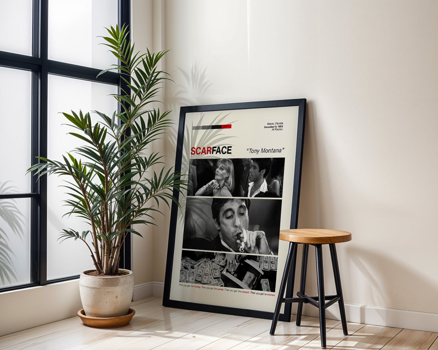 ''Scarface'' Posteri – Sinema/Dizi Temalı Baskılı & Çerçeveli Duvar Dekoru