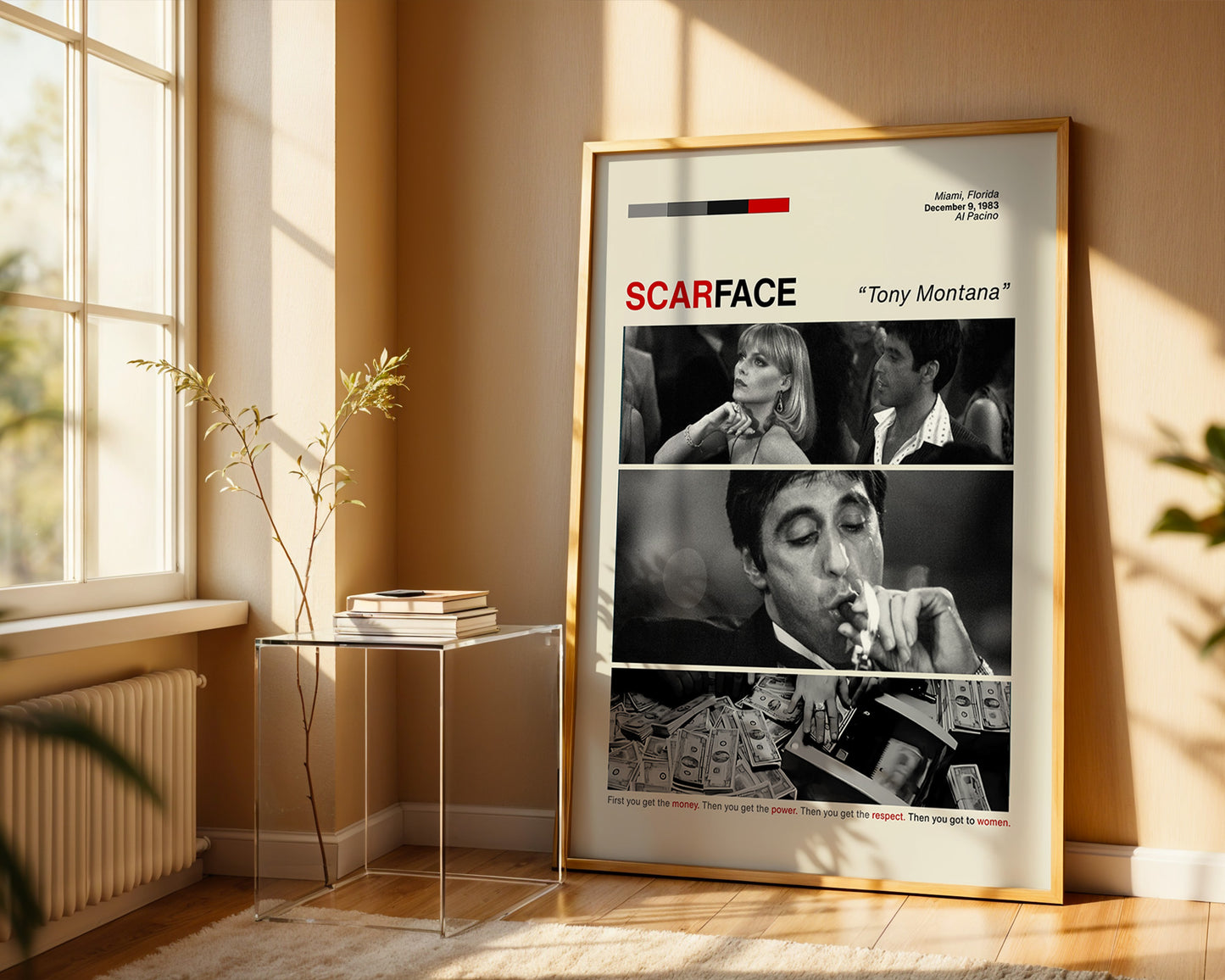 ''Scarface'' Posteri – Sinema/Dizi Temalı Baskılı & Çerçeveli Duvar Dekoru