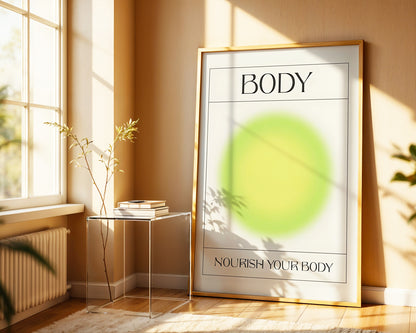 ''Body (Vücut) '' Aura Poster – Baskılı & Çerçeveli Duvar Dekoru