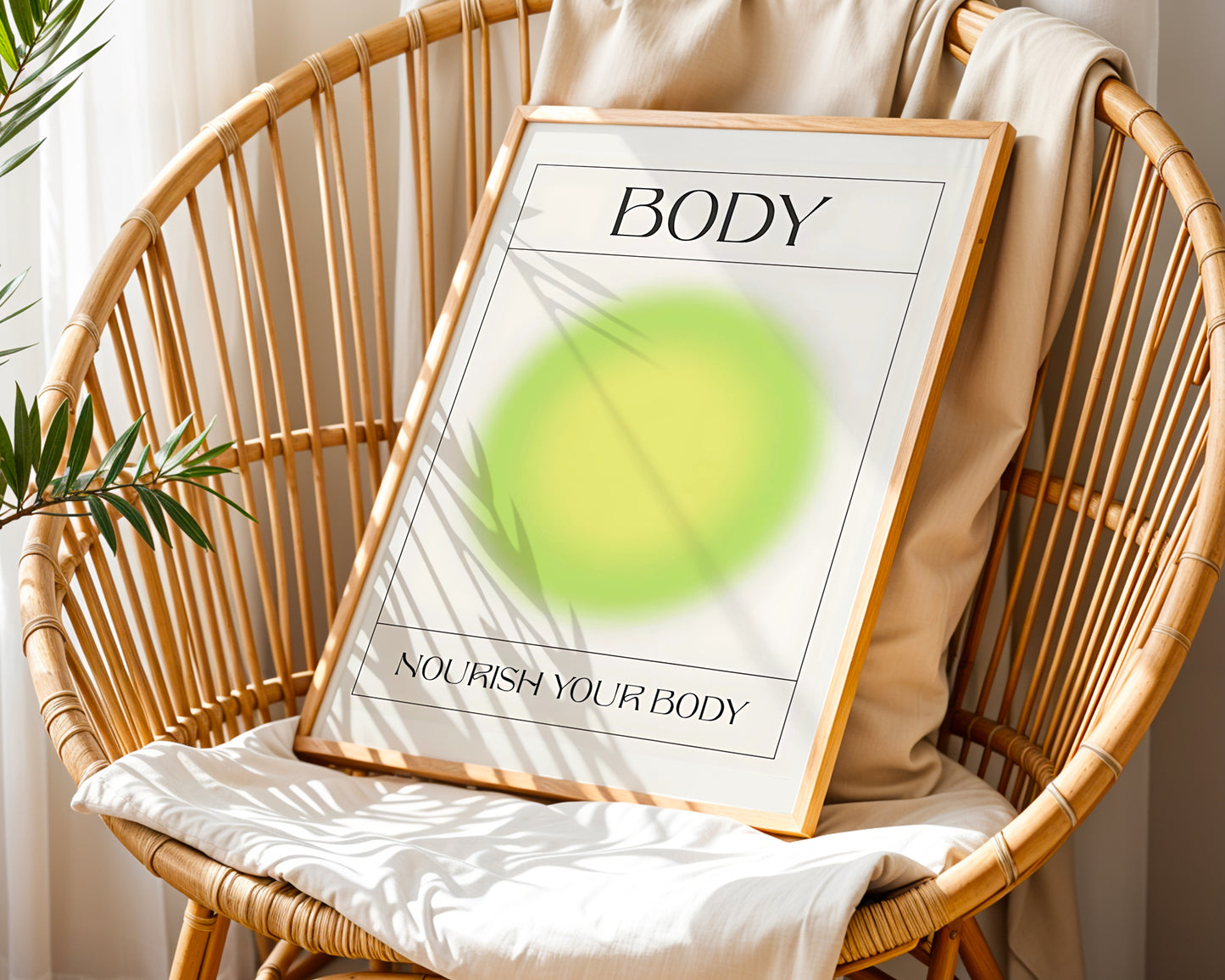 ''Body (Vücut) '' Aura Poster – Baskılı & Çerçeveli Duvar Dekoru