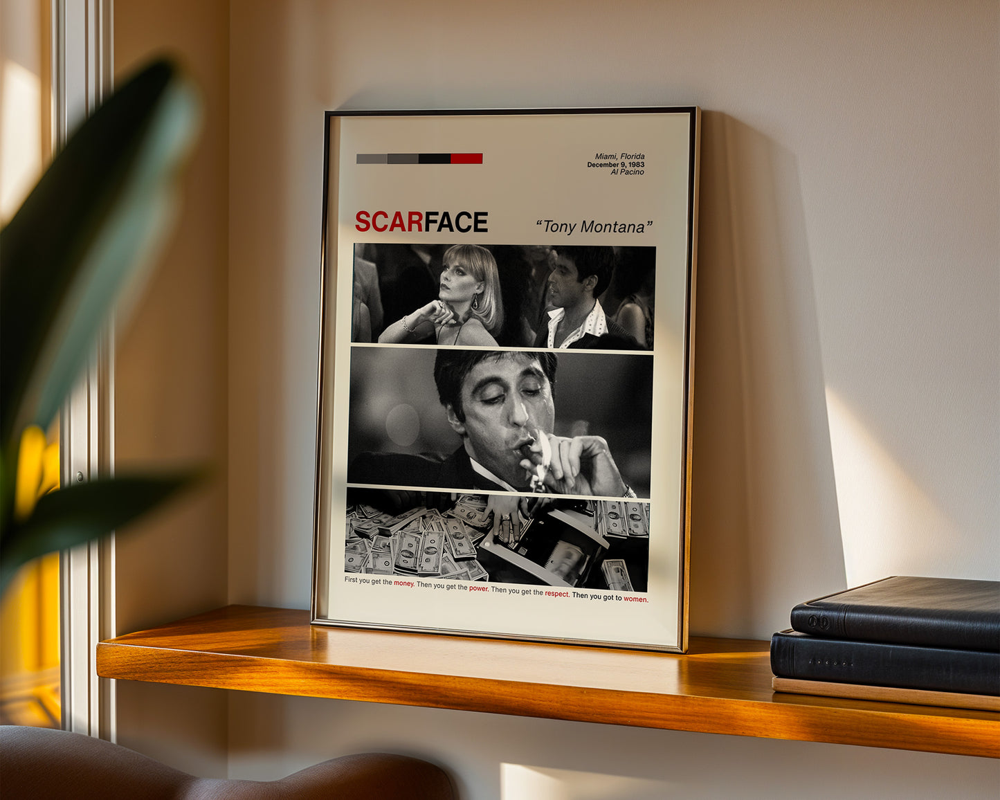 ''Scarface'' Posteri – Sinema/Dizi Temalı Baskılı & Çerçeveli Duvar Dekoru
