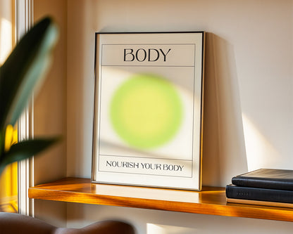 ''Body (Vücut) '' Aura Poster – Baskılı & Çerçeveli Duvar Dekoru