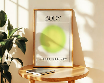 ''Body (Vücut) '' Aura Poster – Baskılı & Çerçeveli Duvar Dekoru