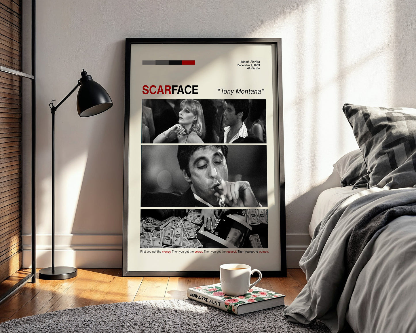''Scarface'' Posteri – Sinema/Dizi Temalı Baskılı & Çerçeveli Duvar Dekoru
