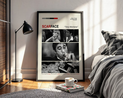 ''Scarface'' Posteri – Sinema/Dizi Temalı Baskılı & Çerçeveli Duvar Dekoru
