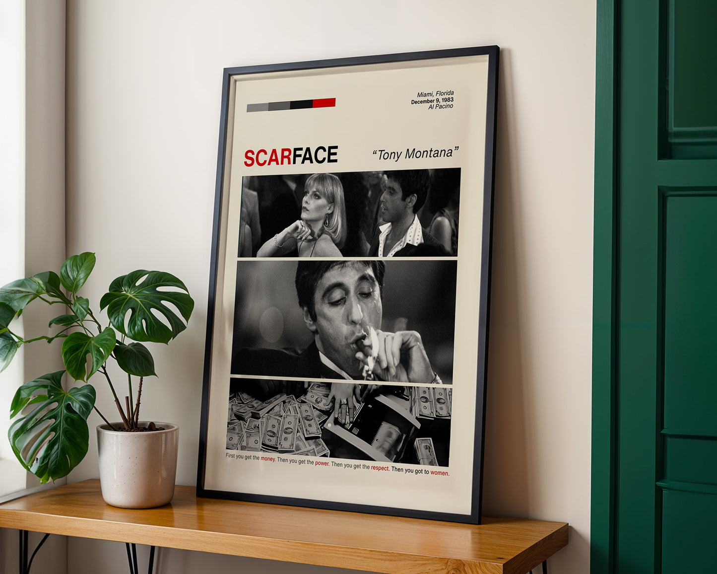 ''Scarface'' Posteri – Sinema/Dizi Temalı Baskılı & Çerçeveli Duvar Dekoru
