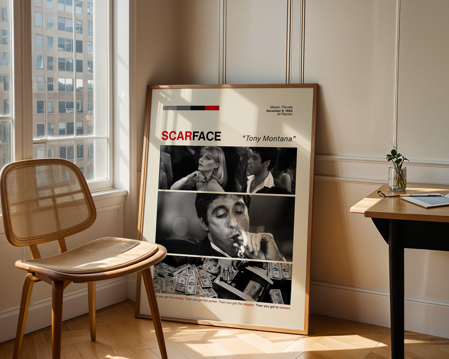 ''Scarface'' Posteri – Sinema/Dizi Temalı Baskılı & Çerçeveli Duvar Dekoru