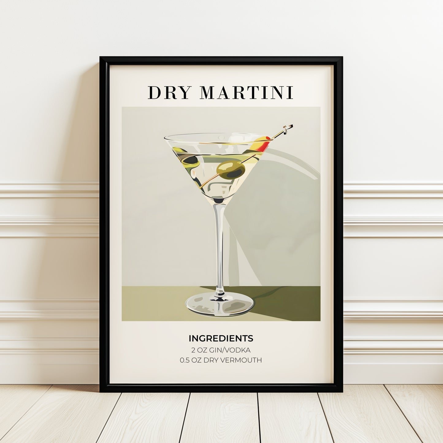 ''Martini'' Posteri  – Baskılı & Çerçeveli Tasarım