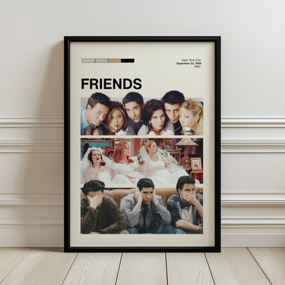 ''Friends'' Posteri – Sinema/Dizi Temalı Baskılı & Çerçeveli Duvar Dekoru