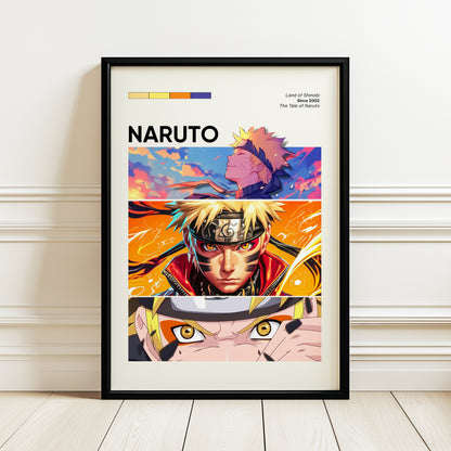 ''Naruto'' Posteri – Sinema/Dizi Temalı Baskılı & Çerçeveli Duvar Dekoru