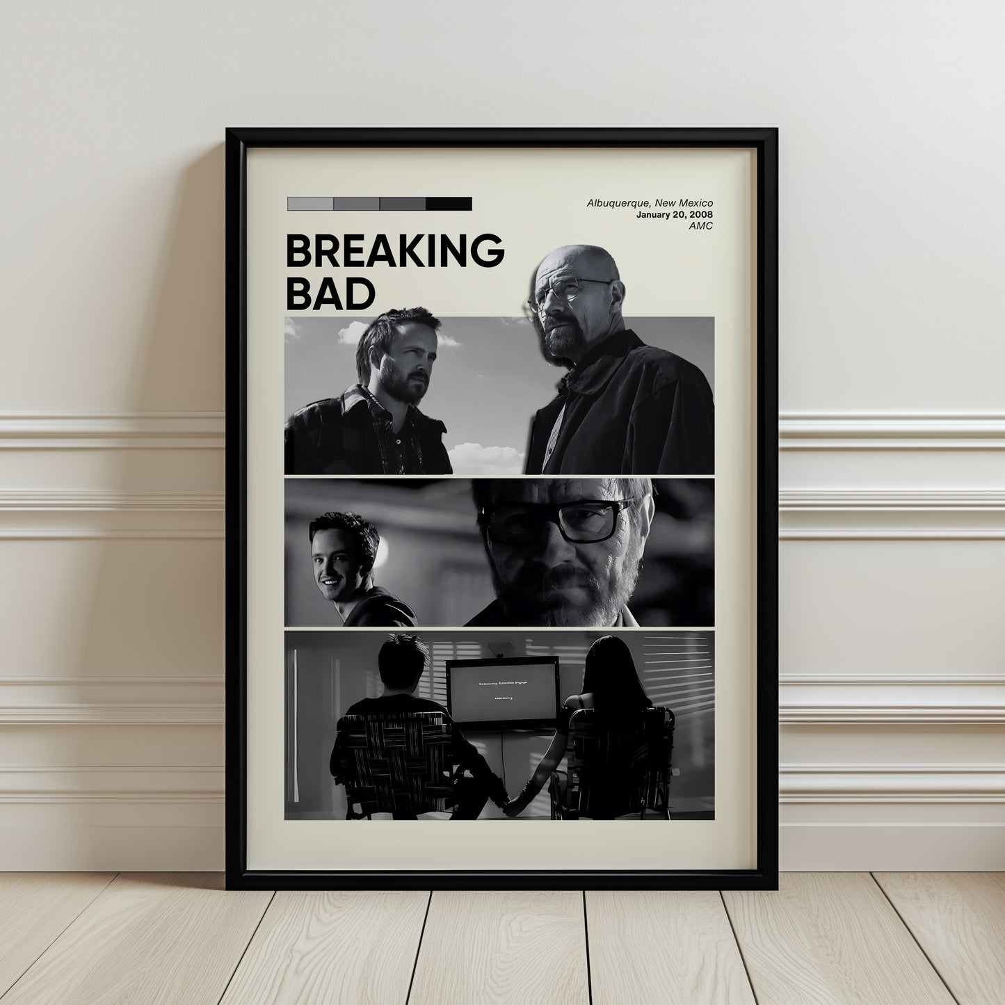 ''Breaking Bad'' Posteri – Sinema/Dizi Temalı Baskılı & Çerçeveli Duvar Dekoru