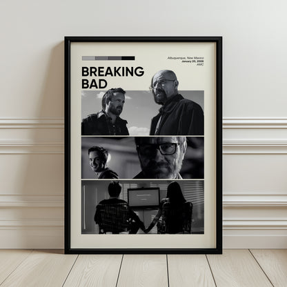 ''Breaking Bad'' Posteri – Sinema/Dizi Temalı Baskılı & Çerçeveli Duvar Dekoru